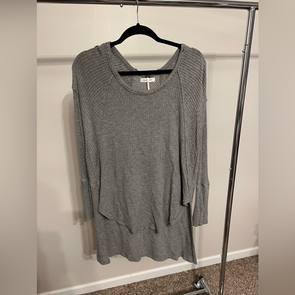 FREE PEOPLE waffle knit long sleeve